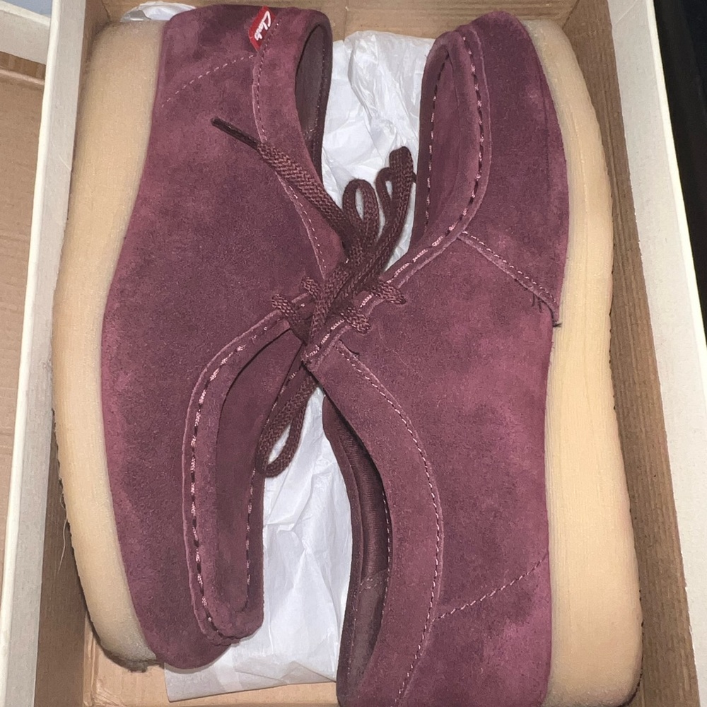 Burgundy Clarks